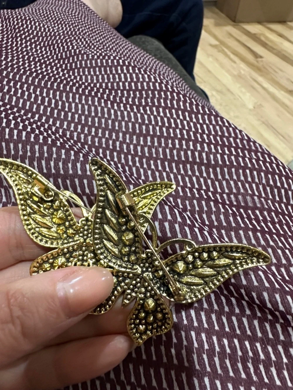 Green and Purple Butterfly Brooch Set – Fashion Jewelry